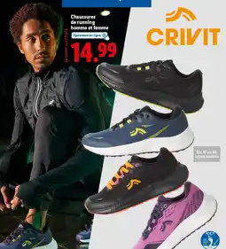 Lidl CRIVIT Chaussures de running homme et femme offre