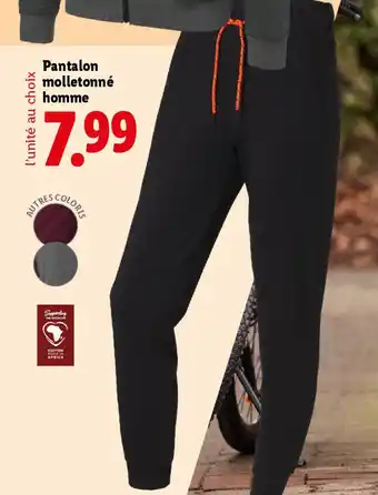 Lidl CRIVIT Pantalon molletonné homme offre