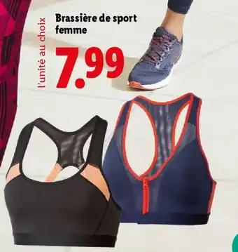 Lidl CRIVIT Brassière de sport femme offre