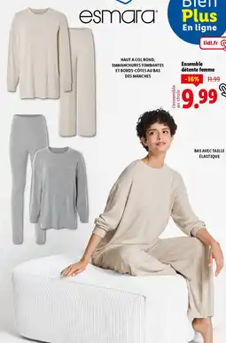 Lidl ESMARA Ensemble détente femme offre