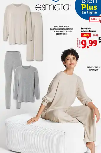 Lidl ESMARA Ensemble détente femme offre