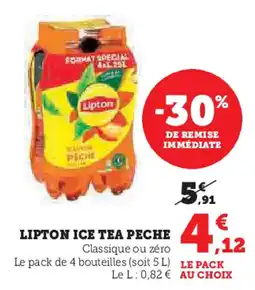 Super U LIPTON Ice tea peche offre