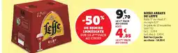 Super U LEFFE Biere abbaye offre