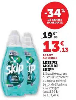 Super U SKIP Lessive liquide offre