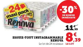 Super U RENOVA Essuie-tout instagrammable offre