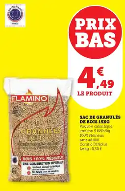 Super U Sac de granulés de bois offre