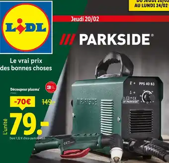 Lidl PARKSIDE Découpeur plasma offre