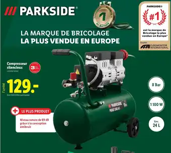 Lidl PARKSIDE® Compresseur silencieux offre