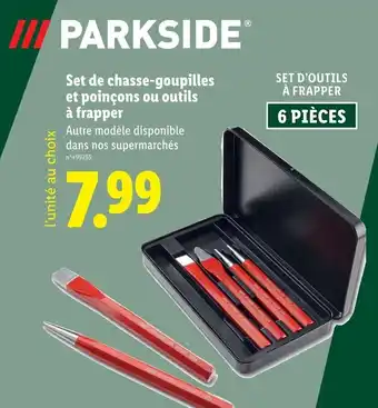 Lidl PARKSIDE® Set de chasse-goupilles et poinçons ou outils à frapper offre