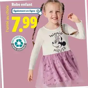 Lidl Robe enfant offre