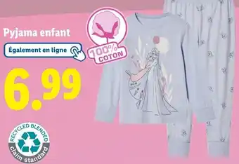 Lidl Pyjama enfant offre