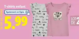 Lidl T-shirts enfant offre