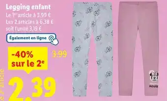 Lidl Legging enfant offre