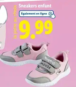 Lidl Sneakers enfant offre