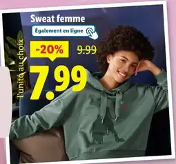 Lidl Sweat femme offre