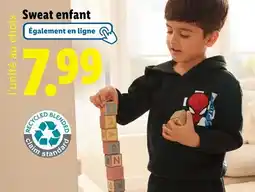 Lidl Sweat enfant offre