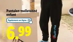 Lidl Pantalon molletonné enfant offre