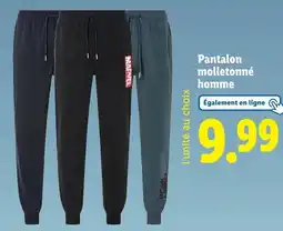 Lidl Pantalon molletonné homme offre