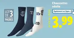 Lidl Chaussettes adulte offre