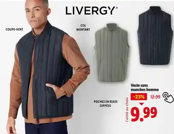 Lidl LIVERGYⓇ Veste sans manches homme offre