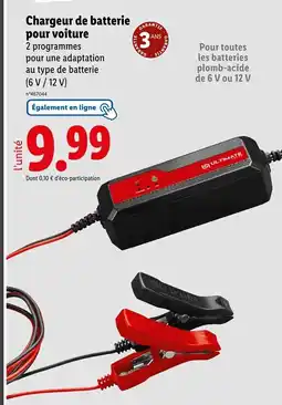 Lidl ULTIMATE Chargeur de batterie pour voiture offre