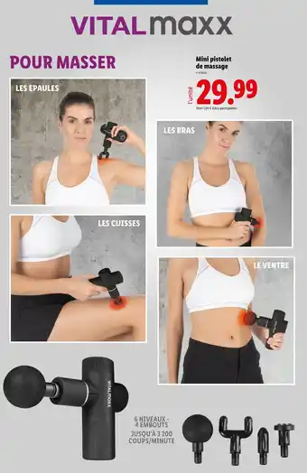 Lidl VITALMAXX Mini pistolet de massage offre