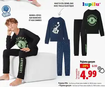 Lidl LUPILU Pyjama garçon offre