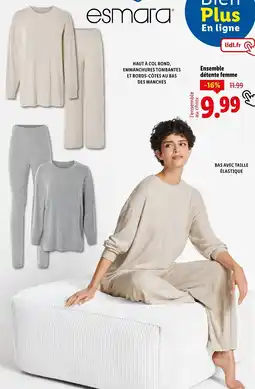 Lidl ESMARA Ensemble détente femme offre