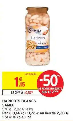 Intermarché SAMIA Haricots blancs offre