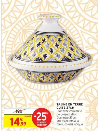 Intermarché Tajine en terre cuite offre