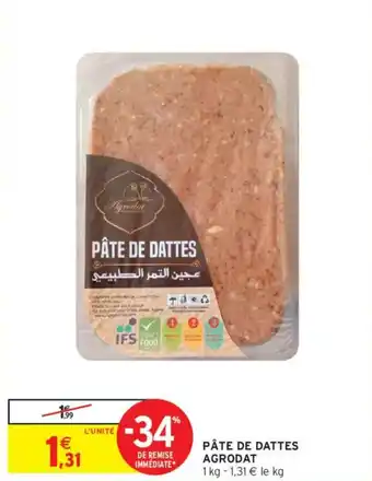 Intermarché AGRODAT Pâte de dattes offre