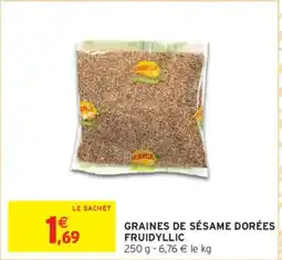 Intermarché FRUIDYLLIC Graines de sésame dorées offre