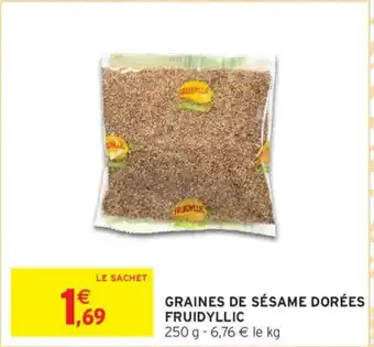 Intermarché FRUIDYLLIC Graines de sésame dorées offre