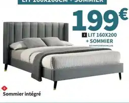 Conforama Lit 160x200 + sommier offre