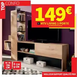 Conforama Mtv living 1 porte offre