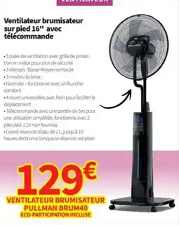 Conforama Ventilateur brumisateur pullman brum40 eco-participation incluse offre