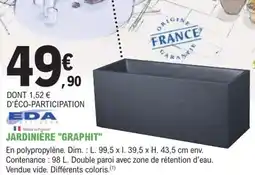 E.Leclerc Jardi Jardinière "graphit" offre