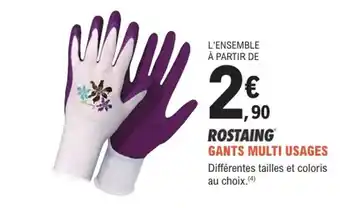 E.Leclerc Jardi ROSTAING Gants multi usages offre