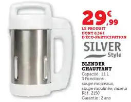 Hyper U Silver style blender chauffant offre