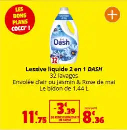 Coccimarket DASH Lessive liquide 2 en 1 offre