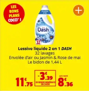 Coccimarket DASH Lessive liquide 2 en 1 offre