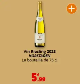 Coccimarket HORSTADEN Vin Riesling 2023 offre