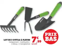 Hyper U Lot de 3 outils à fleurs offre