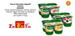 Coccimarket DANONE Yaourt bien-être digestif Activia offre