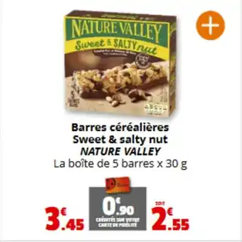 Coccimarket NATURE VALLEY Barres céréalières Sweet & salty nut offre