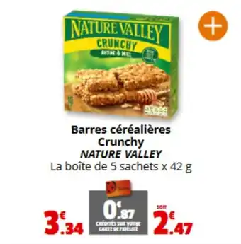 Coccimarket NATURE VALLEY Barres céréalières Crunchy offre