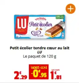 Coccimarket LU Petit écolier tendre cœur au lait offre