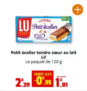 Coccimarket LU Petit écolier tendre cœur au lait offre