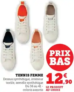 Hyper U Tennis femme offre