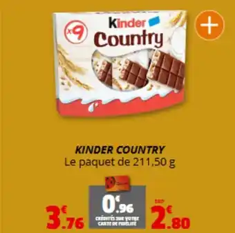 Coccimarket KINDER COUNTRY offre